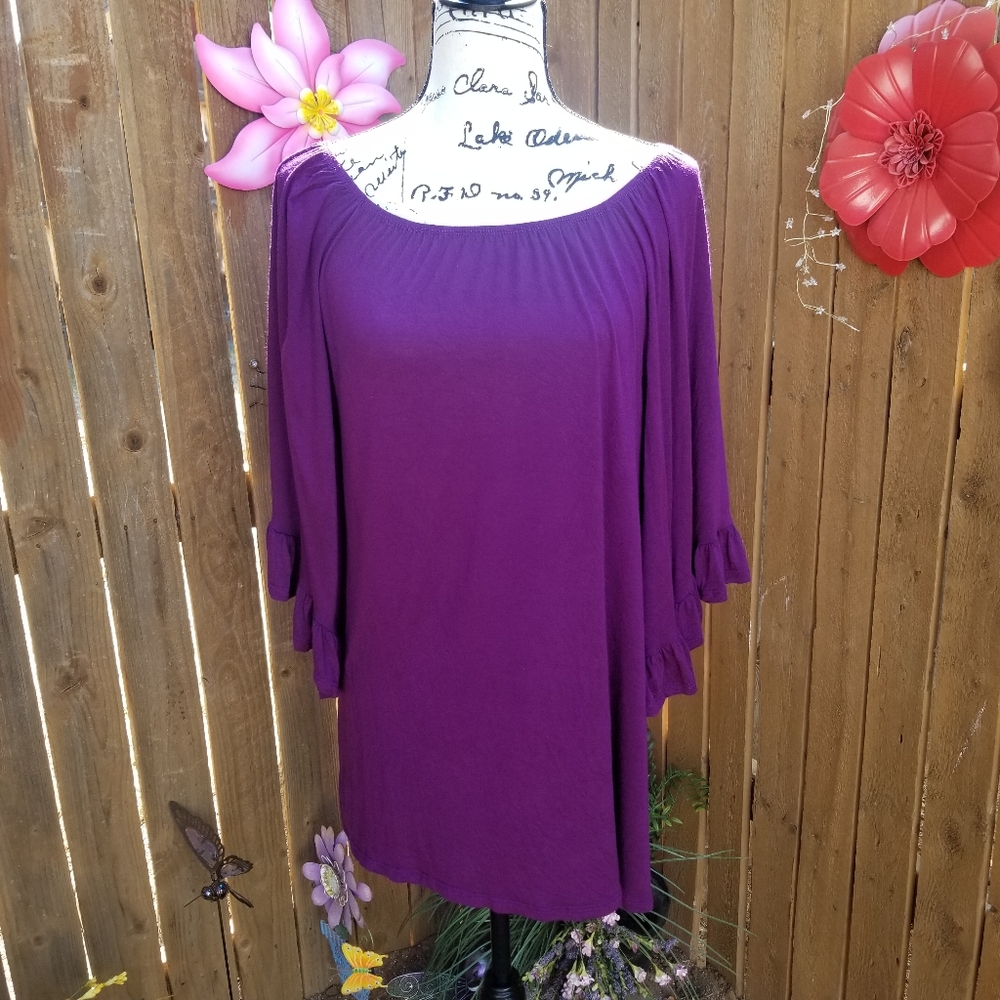 The Pink purple top Large